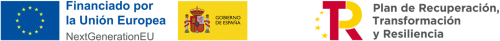 logo unión europea financiación y logo PRTR financiación - publicidad